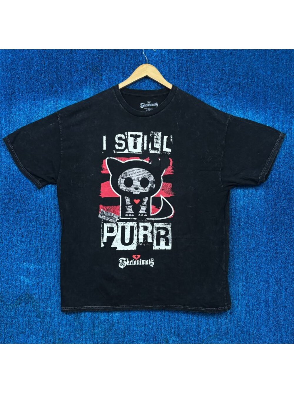 Kit The Cat I Still Purr Skelanimals Hasbro Plushies Tee XXL